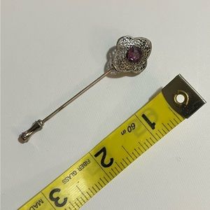 Vintage filigree stick pin